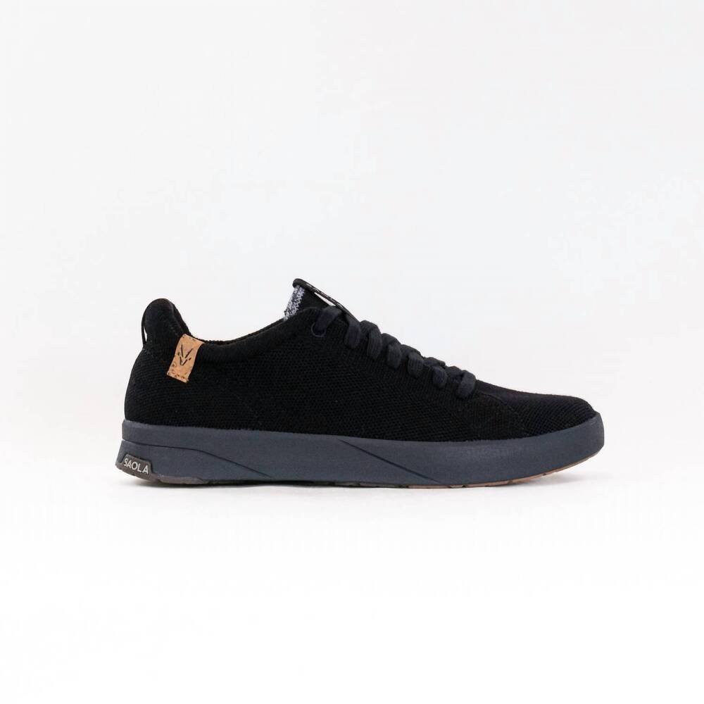 NEW SAOLA men's cannon knit 2.0 shoes in black